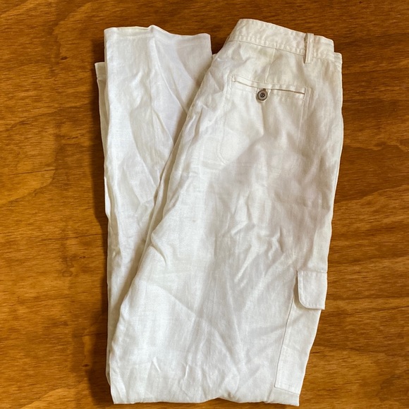 J Jill Cargo Linen pants Size 8 - Picture 1 of 8